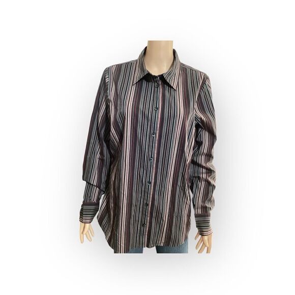 Old Navy Button Down Stripe Shirt Size: XL - Picture 1 of 7